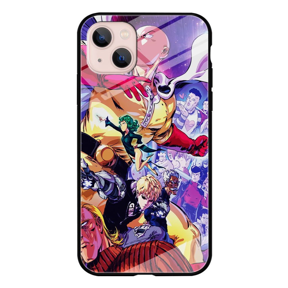 Saitama Alliance S-Class Hero iPhone 15 Case-Phone Case-Tempered Glass Case-Altracase