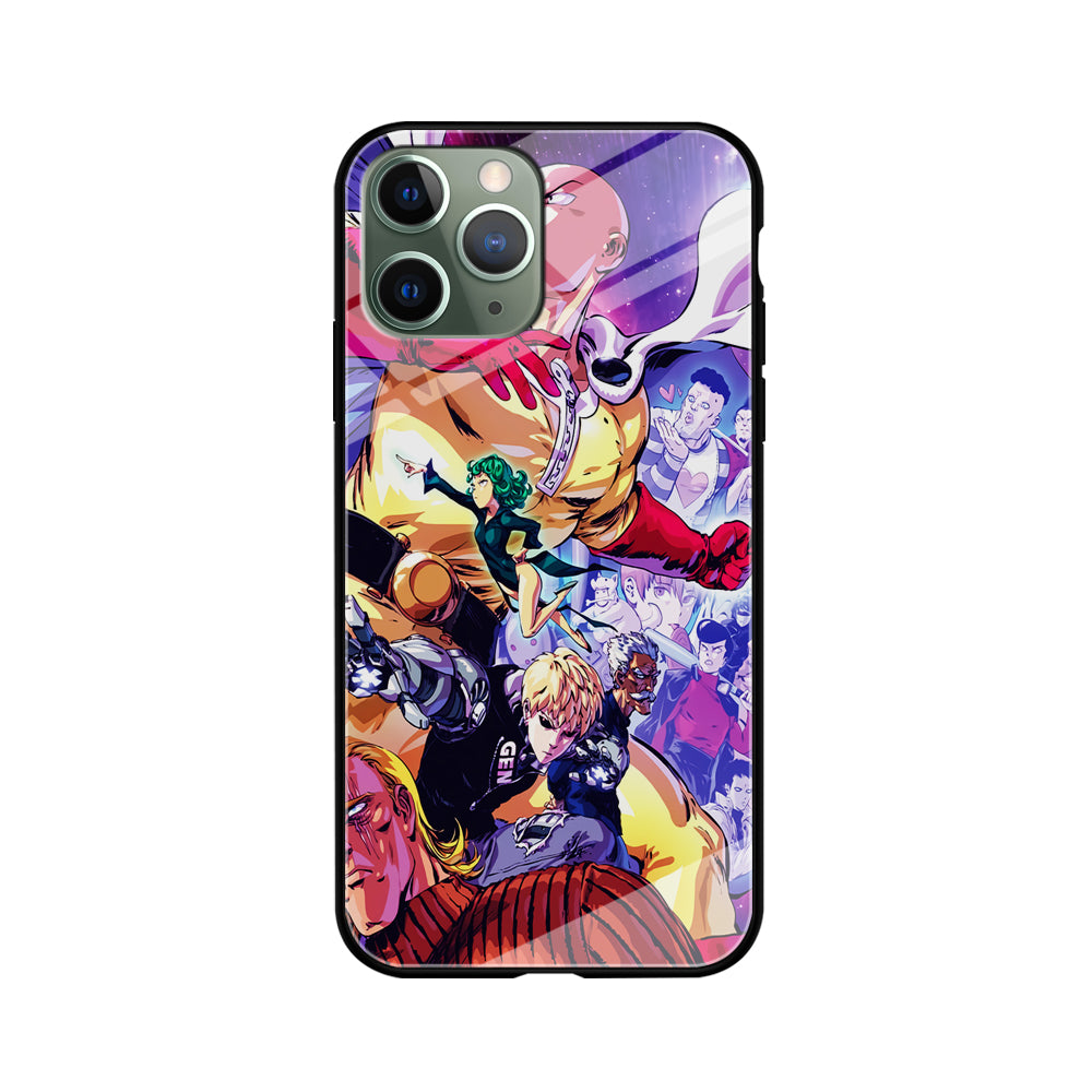 Saitama Alliance S-Class Hero iPhone 11 Pro Max Case-Phone Case-Tempered Glass Case-Altracase