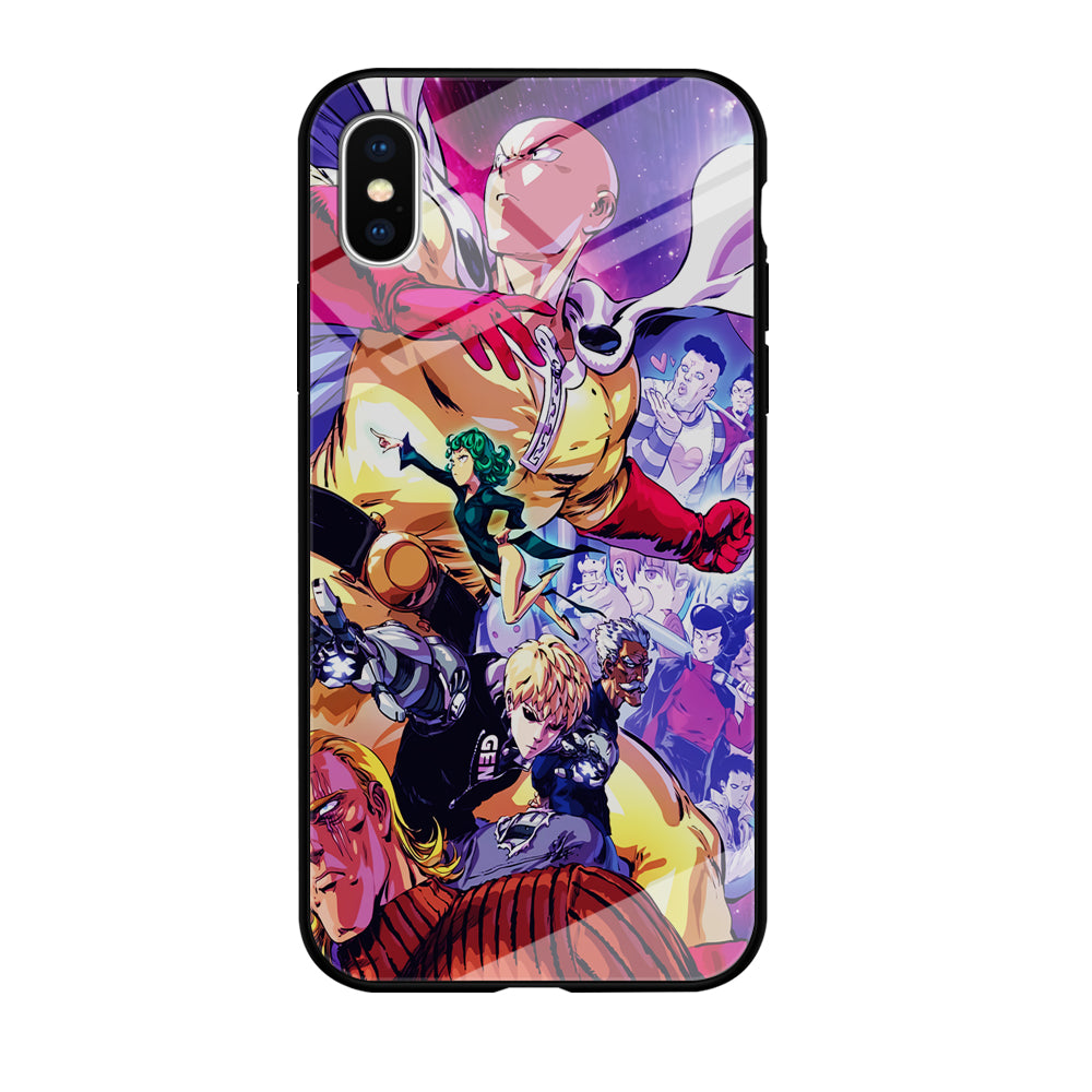 Saitama Alliance S-Class Hero iPhone Xs Case-Phone Case-Tempered Glass Case-Altracase