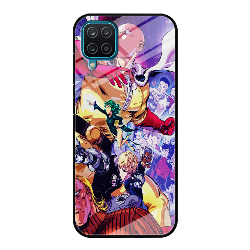 Saitama Alliance S-Class Hero Samsung Galaxy A12 Case-Phone Case-Tempered Glass Case-Altracase