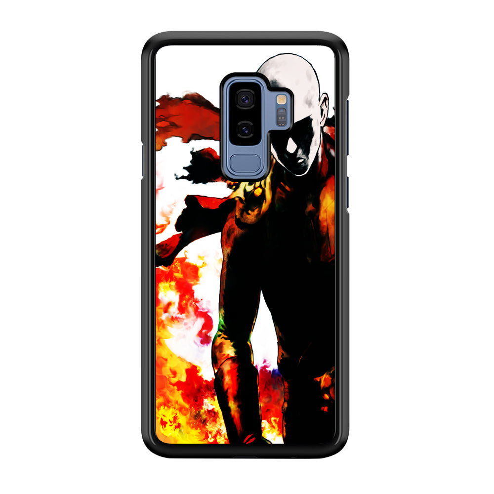 Saitama Strongest Man Samsung Galaxy S9 Plus Case-Phone Case-Rubber Black (2D Case)-Altracase