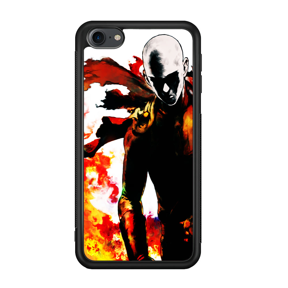 Saitama Strongest Man iPod Touch 6 Case-Phone Case-Rubber Black (2D Case)-Altracase