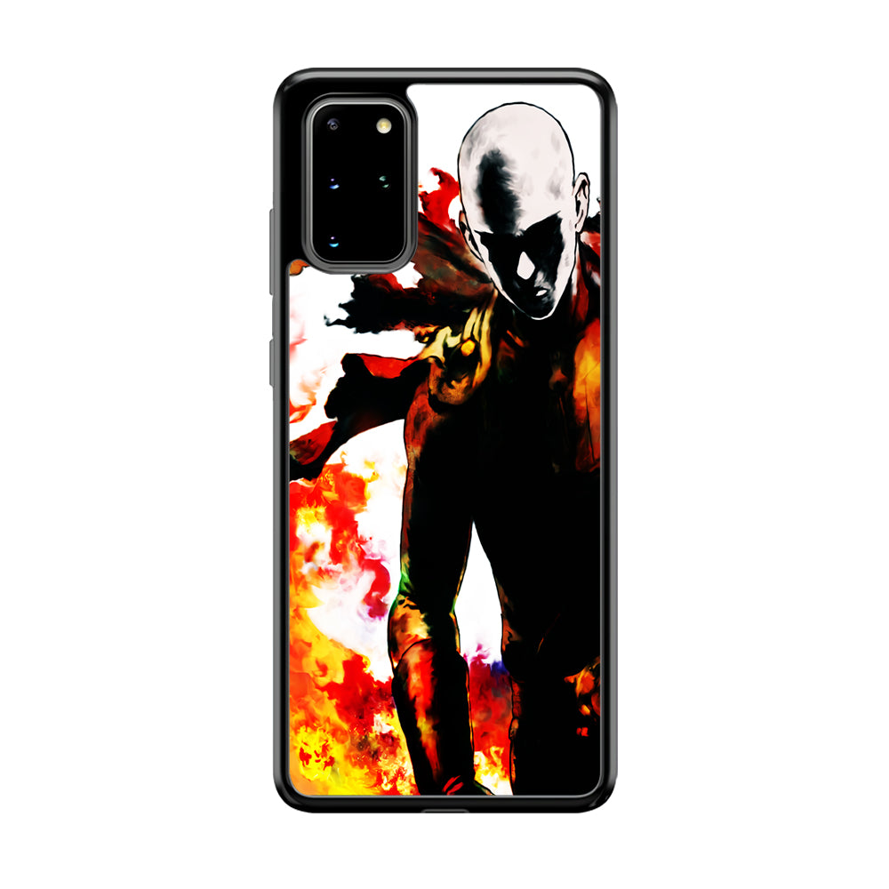 Saitama Strongest Man Samsung Galaxy S20 Plus Case-Phone Case-Rubber Black (2D Case)-Altracase