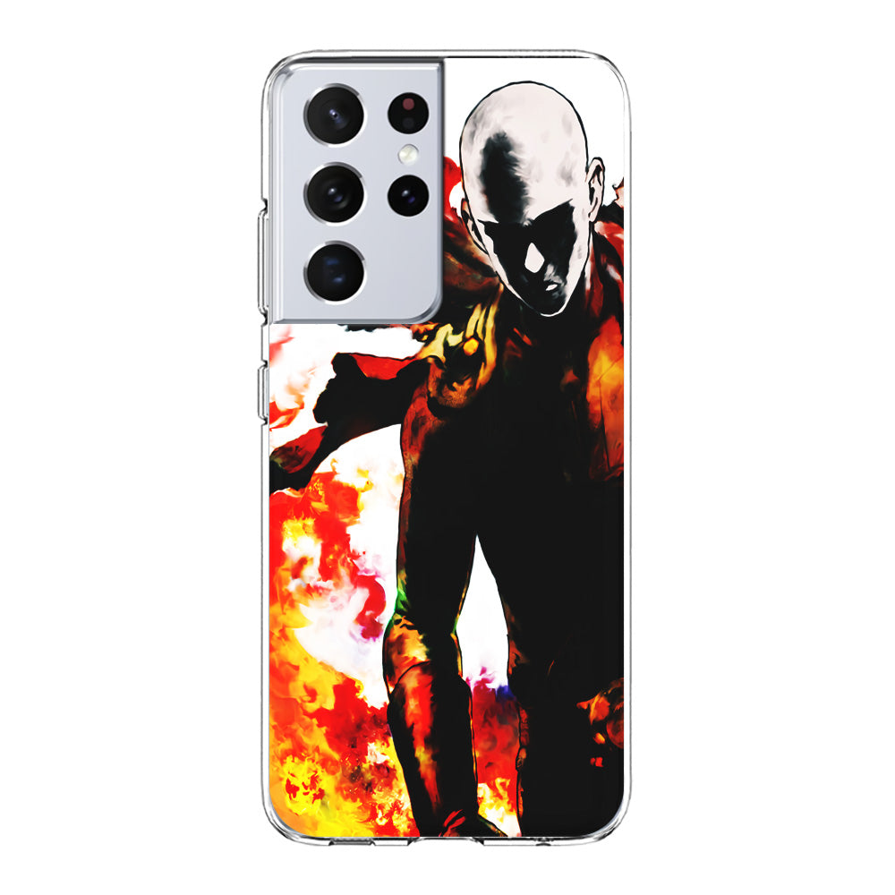 Saitama Strongest Man Samsung Galaxy S21 Ultra Case-Phone Case-Clear Soft Case-Altracase