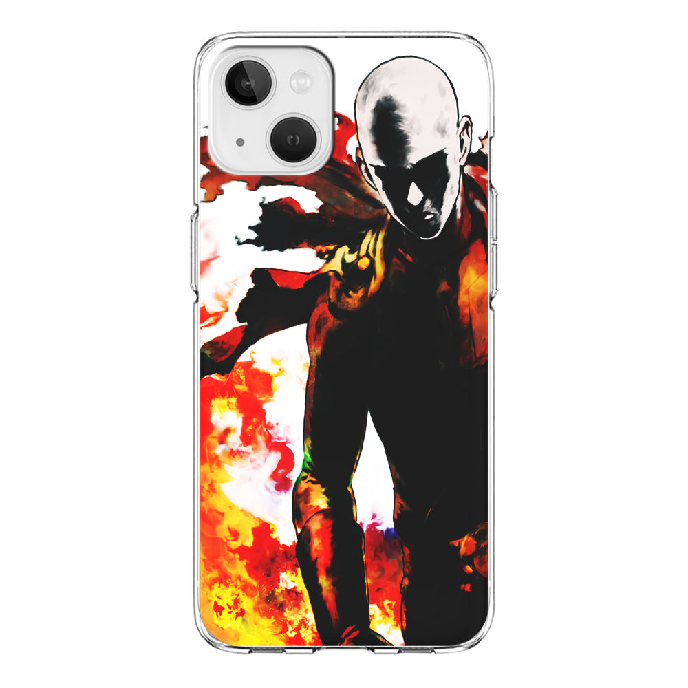 Saitama Strongest Man iPhone 13 Mini Case-Phone Case-Clear Soft Case-Altracase