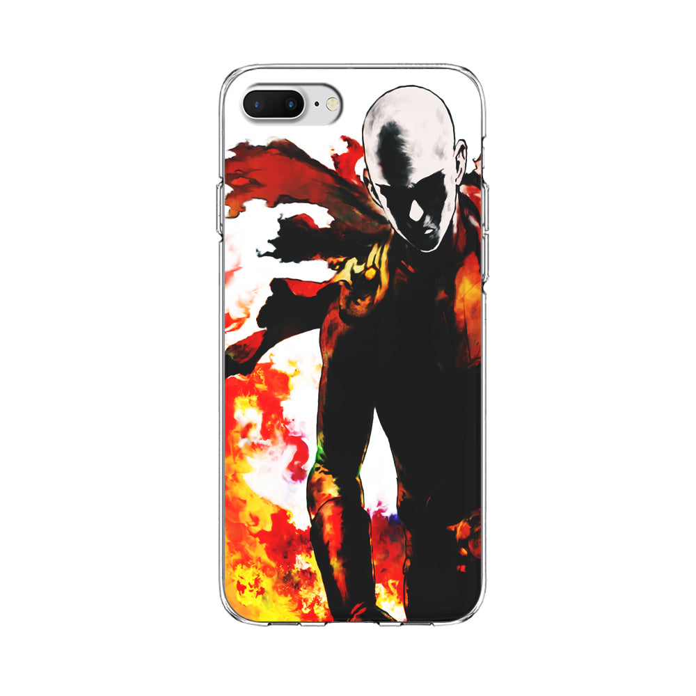 Saitama Strongest Man iPhone 8 Plus Case-Phone Case-Clear Soft Case-Altracase
