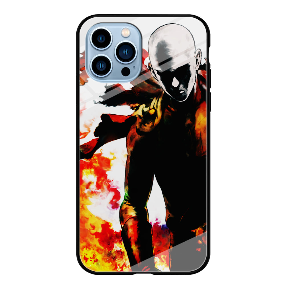 Saitama Strongest Man iPhone 14 Pro Case-Phone Case-Tempered Glass Case-Altracase