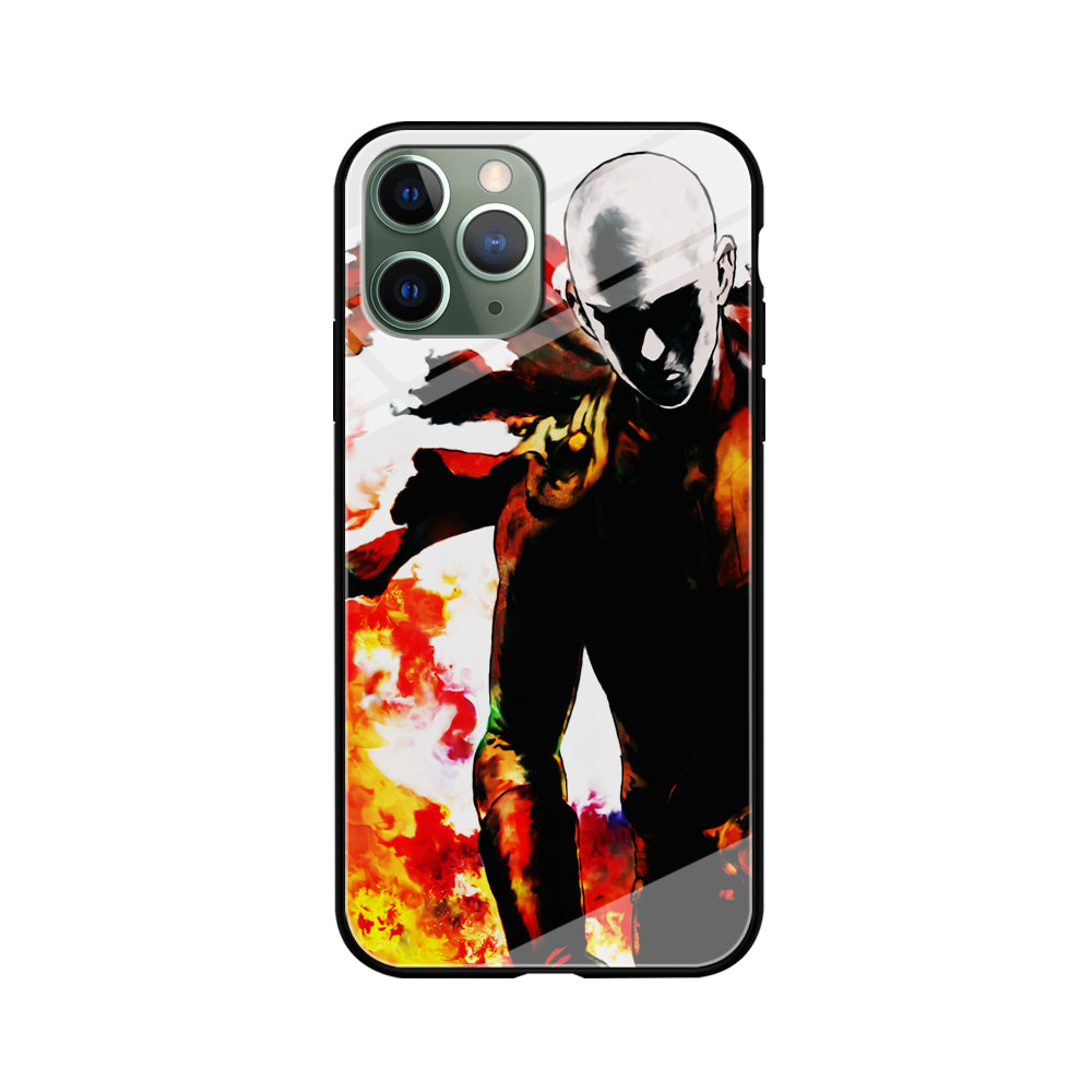 Saitama Strongest Man iPhone 11 Pro Max Case-Phone Case-Tempered Glass Case-Altracase