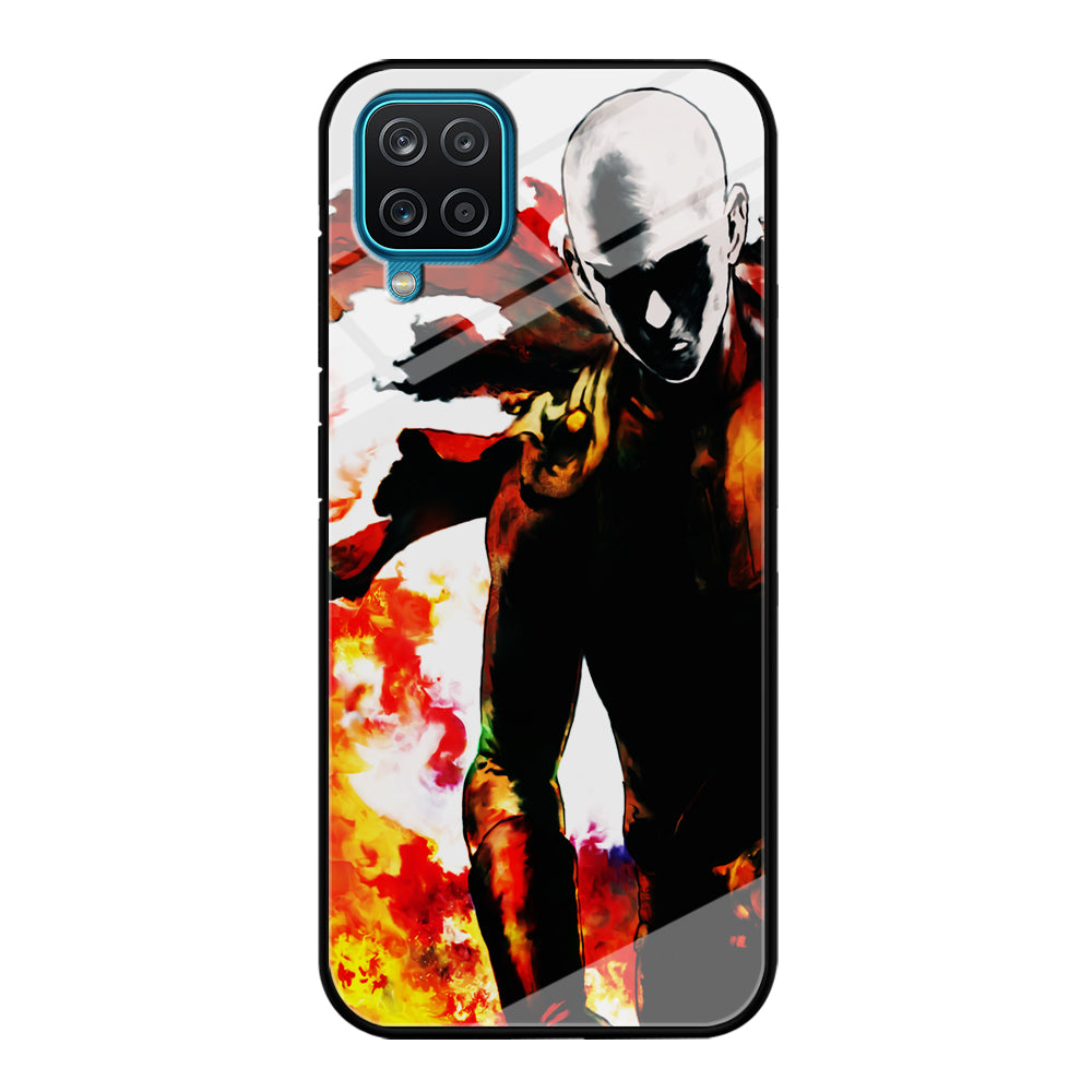 Saitama Strongest Man Samsung Galaxy A12 Case-Phone Case-Tempered Glass Case-Altracase