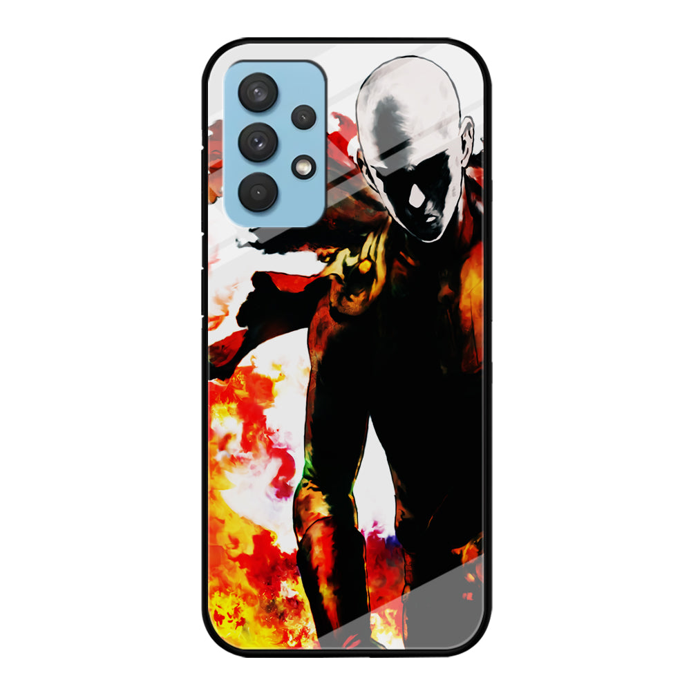 Saitama Strongest Man Samsung Galaxy A32 Case-Phone Case-Tempered Glass Case-Altracase