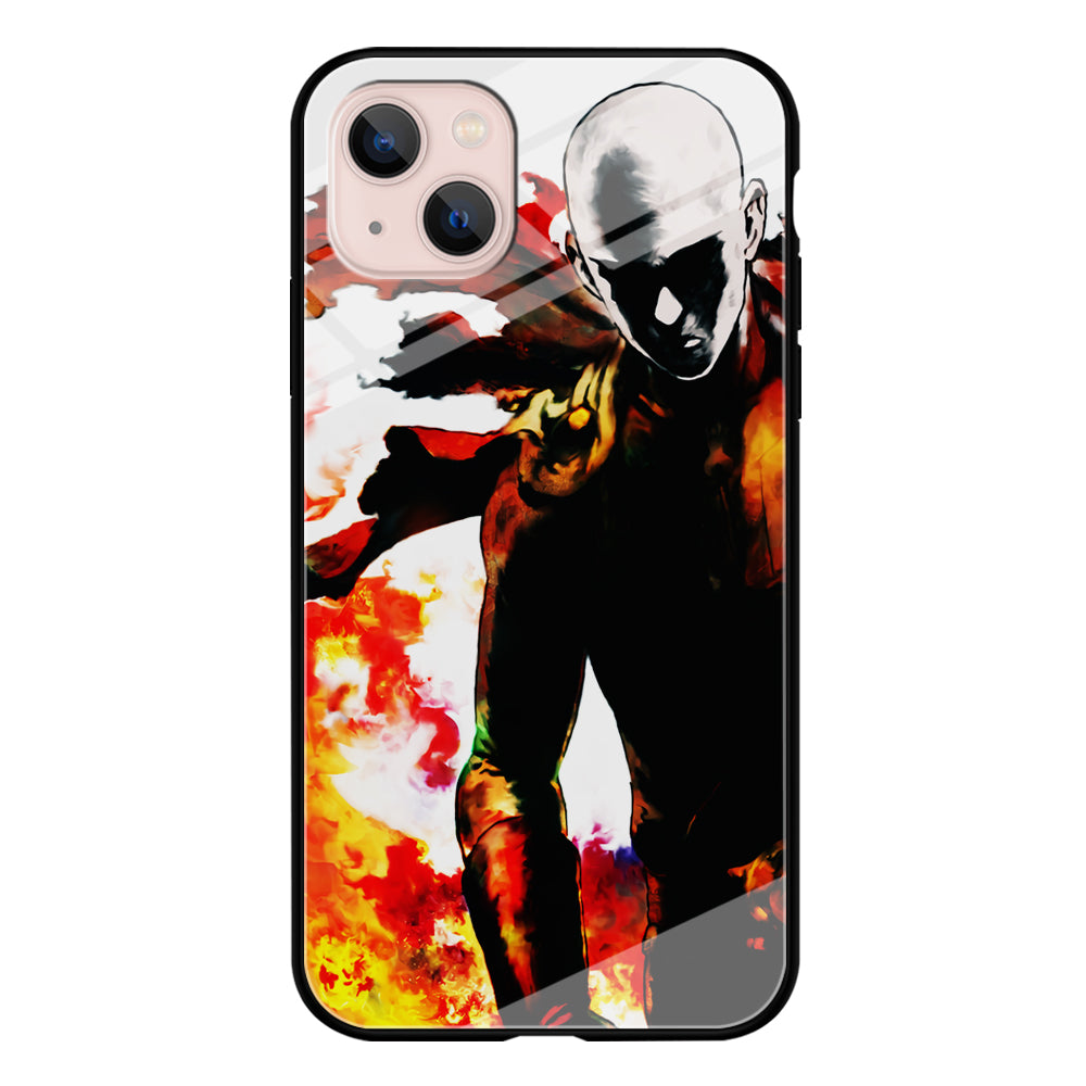 Saitama Strongest Man iPhone 13 Mini Case-Phone Case-Tempered Glass Case-Altracase