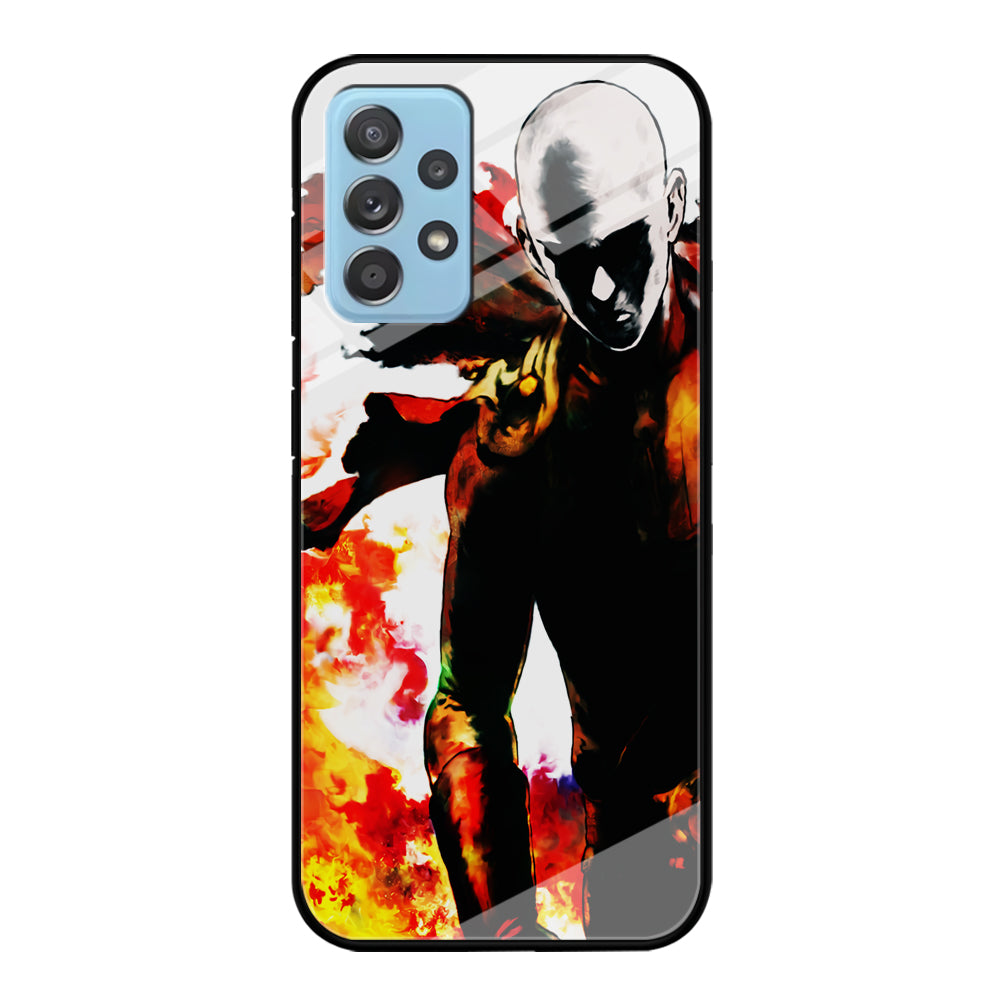 Saitama Strongest Man Samsung Galaxy A72 Case-Phone Case-Tempered Glass Case-Altracase