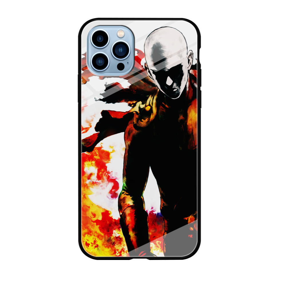 Saitama Strongest Man iPhone 12 Pro Max Case-Phone Case-Tempered Glass Case-Altracase