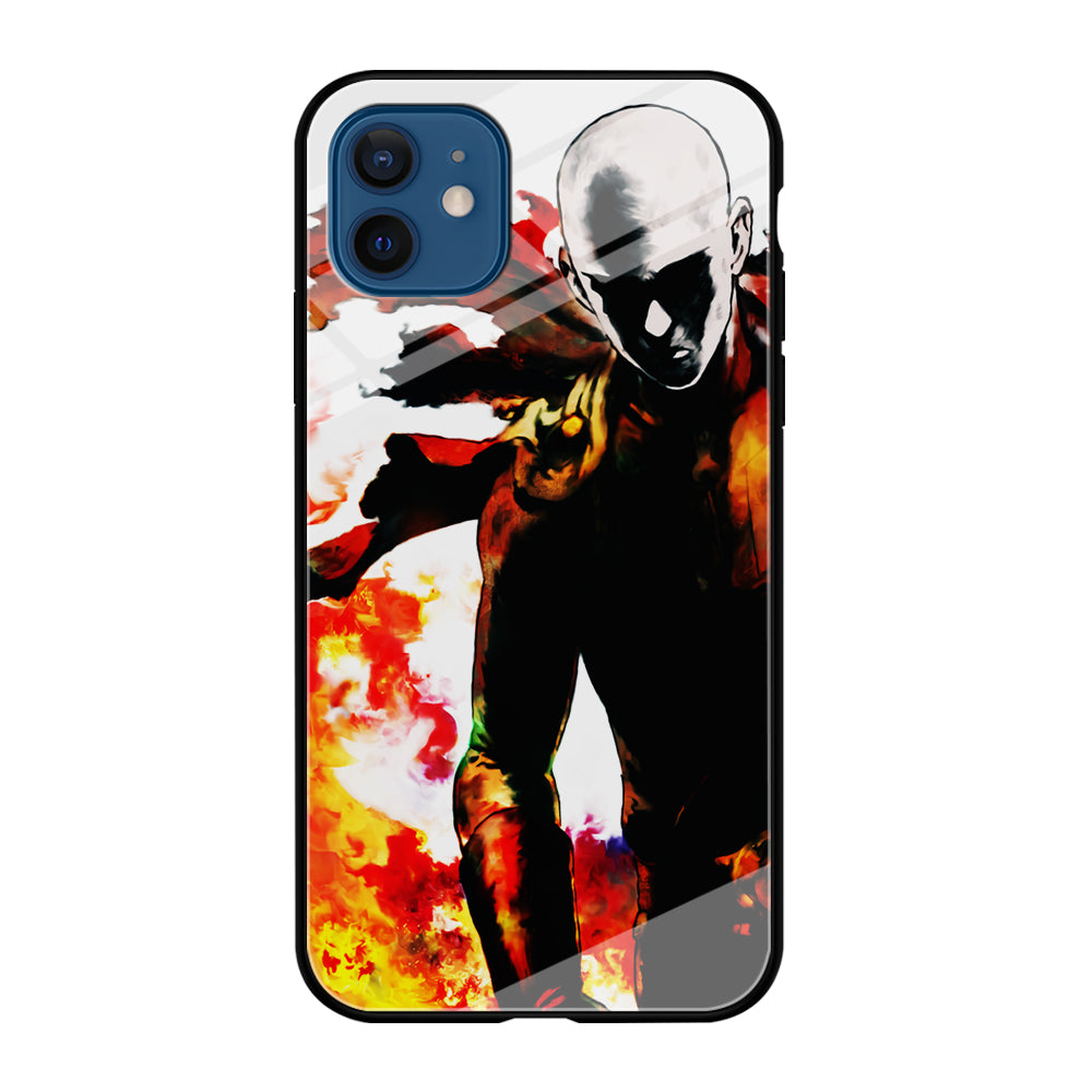 Saitama Strongest Man iPhone 12 Mini Case-Phone Case-Tempered Glass Case-Altracase
