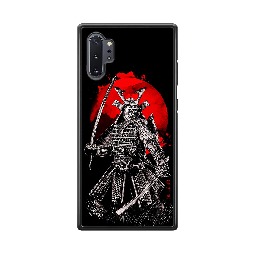 Samurai Two Swords Samsung Galaxy Note 10 Plus Case-Phone Case-Rubber Black (2D Case)-Altracase