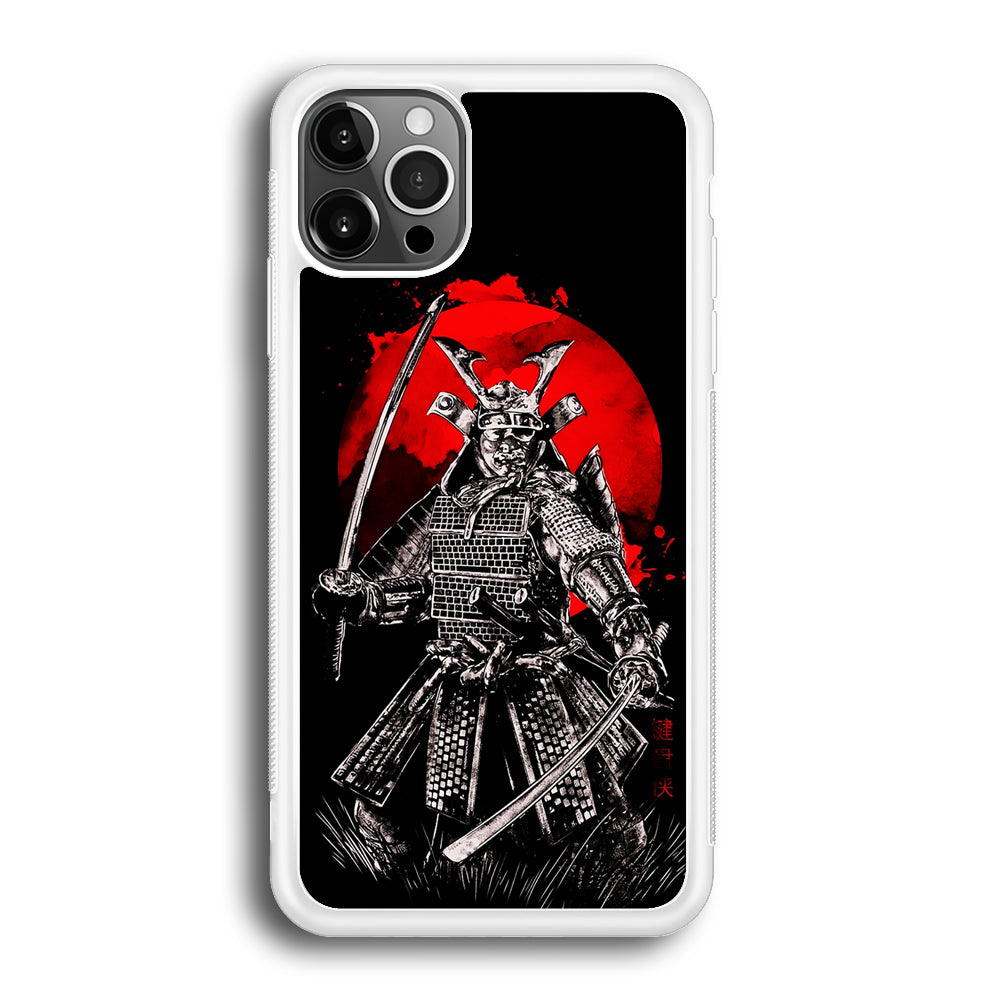 Samurai Two Swords iPhone 12 Pro Max Case-Phone Case-Rubber White (2D Case)-Altracase