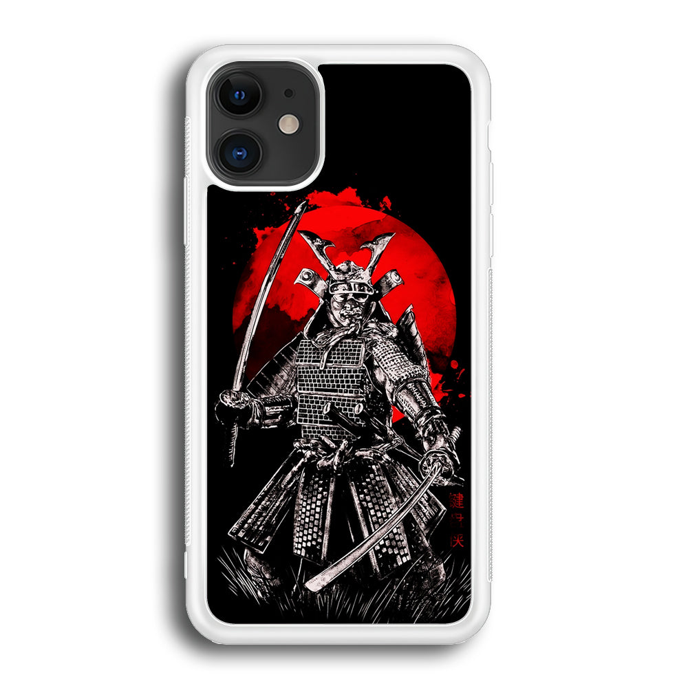 Samurai Two Swords iPhone 12 Case-Phone Case-Rubber White (2D Case)-Altracase