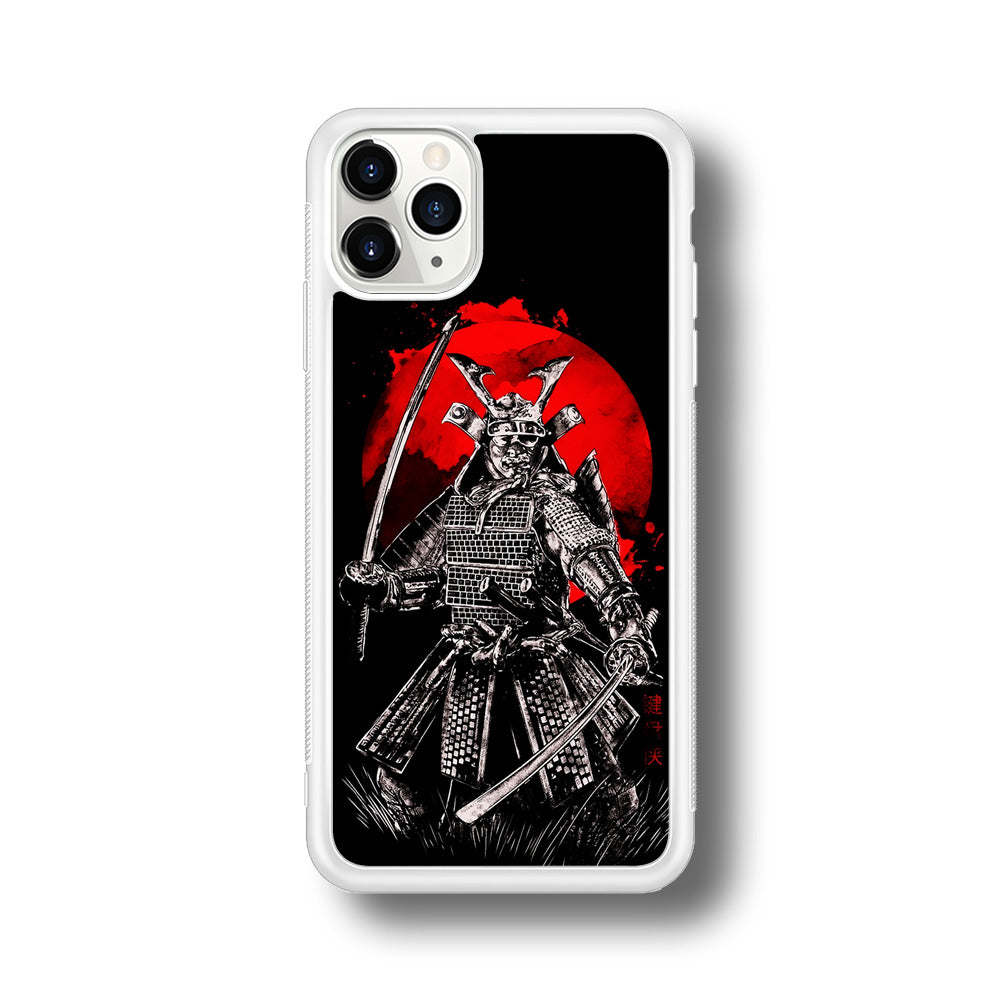 Samurai Two Swords iPhone 11 Pro Max Case-Phone Case-Rubber White (2D Case)-Altracase