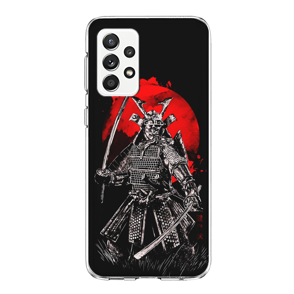 Samurai Two Swords Samsung Galaxy A72 Case-Phone Case-Clear Soft Case-Altracase