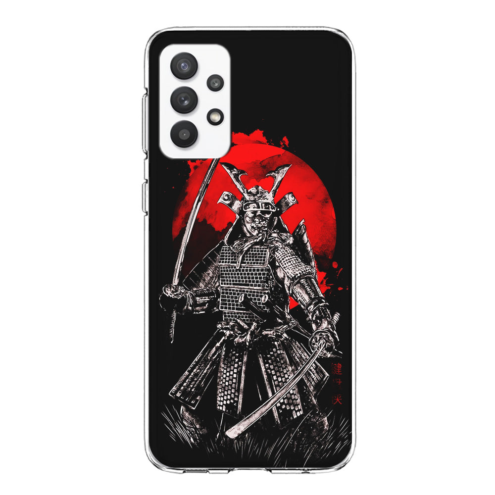 Samurai Two Swords Samsung Galaxy A32 Case-Phone Case-Clear Soft Case-Altracase