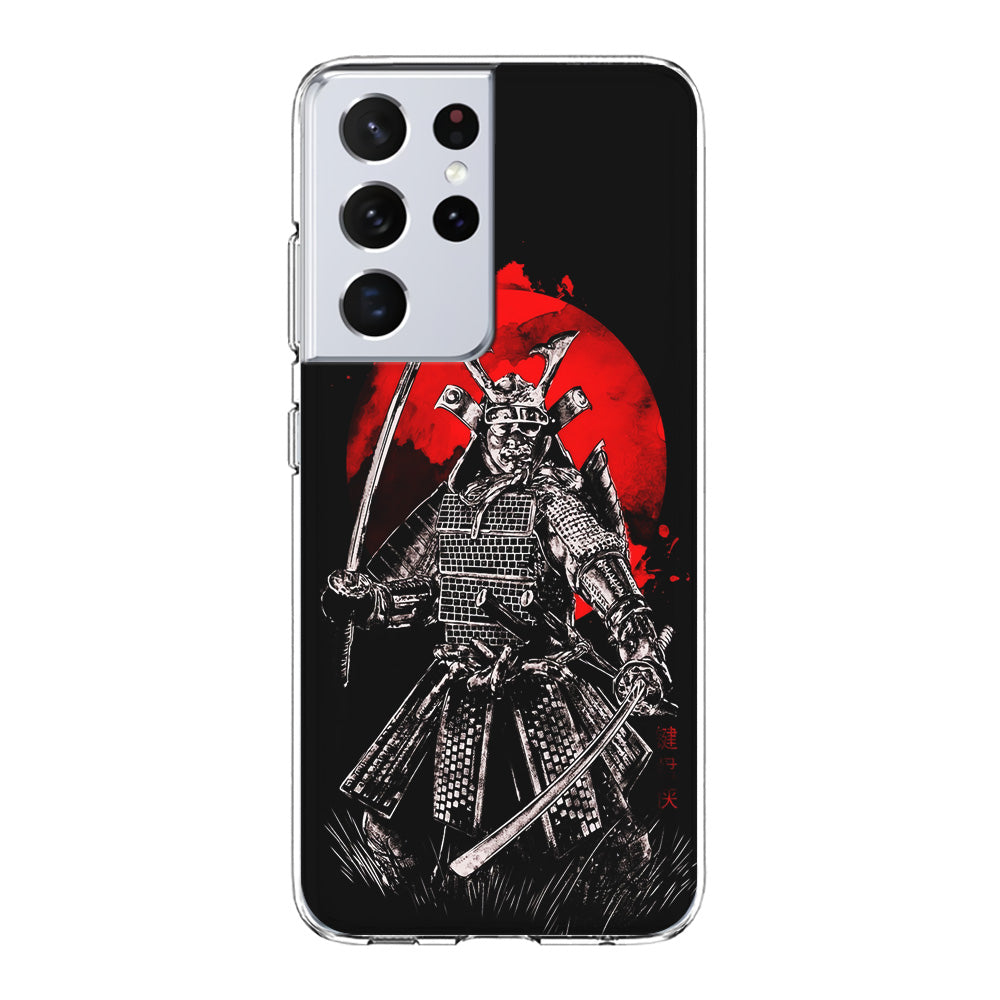 Samurai Two Swords Samsung Galaxy S21 Ultra Case-Phone Case-Clear Soft Case-Altracase