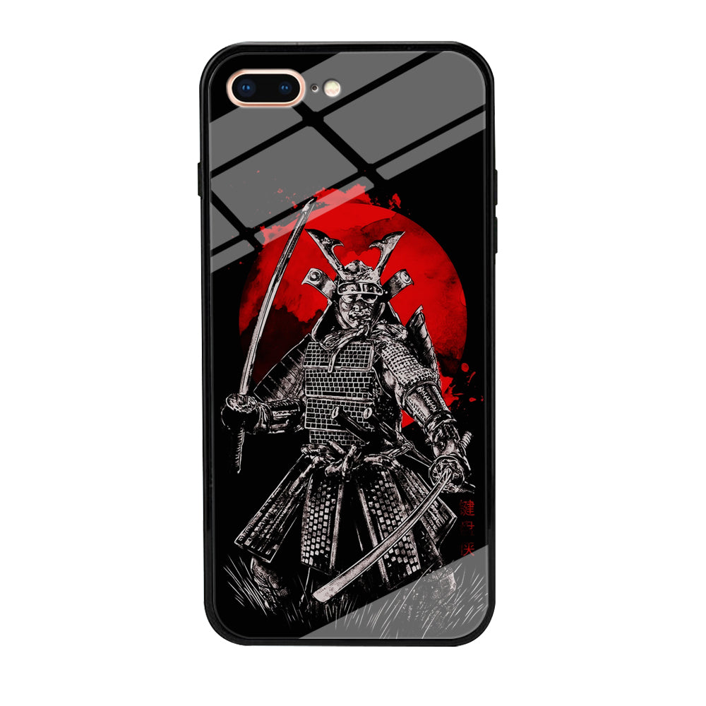Samurai Two Swords iPhone 8 Plus Case-Phone Case-Tempered Glass Case-Altracase