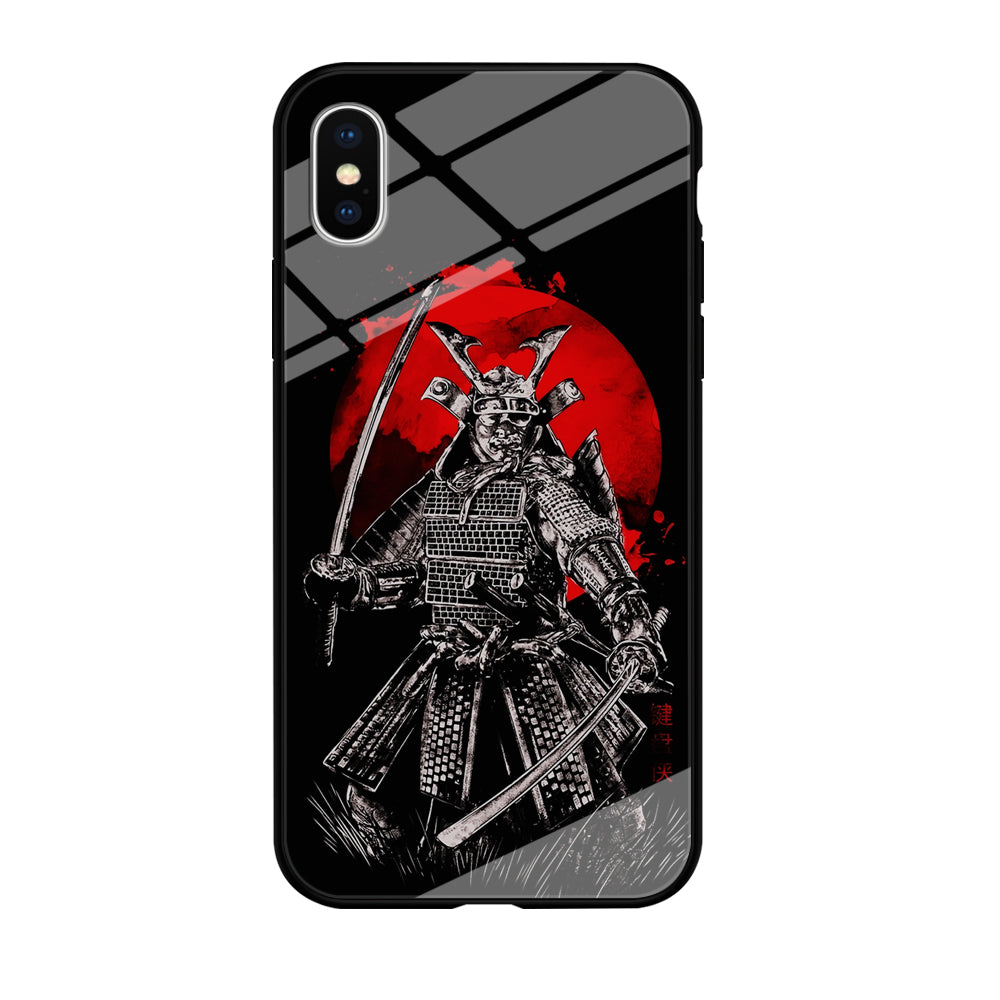 Samurai Two Swords iPhone Xs Case-Phone Case-Tempered Glass Case-Altracase