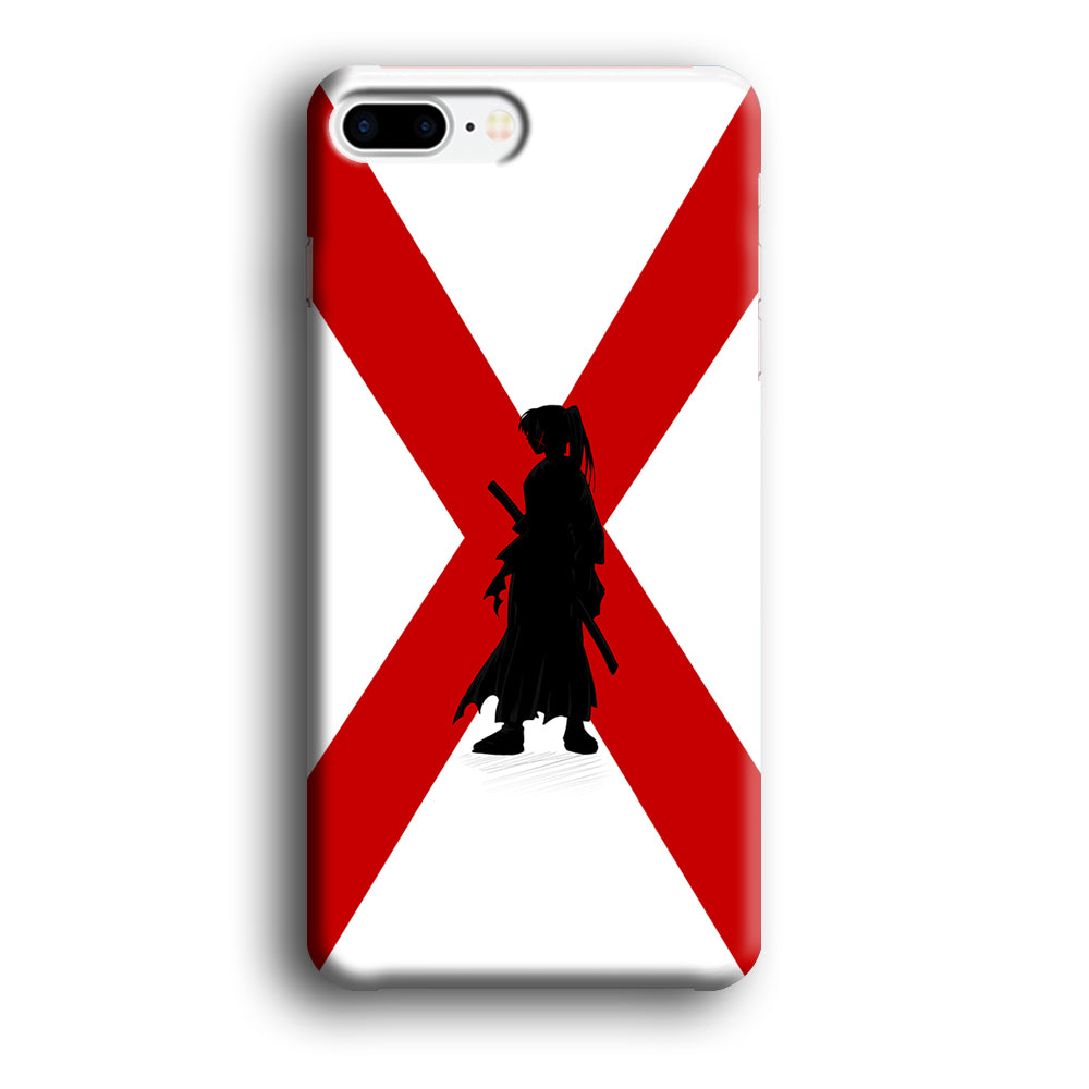 Samurai X Kenshin Silhouette iPhone 8 Plus Case-Phone Case-3D Case-Altracase