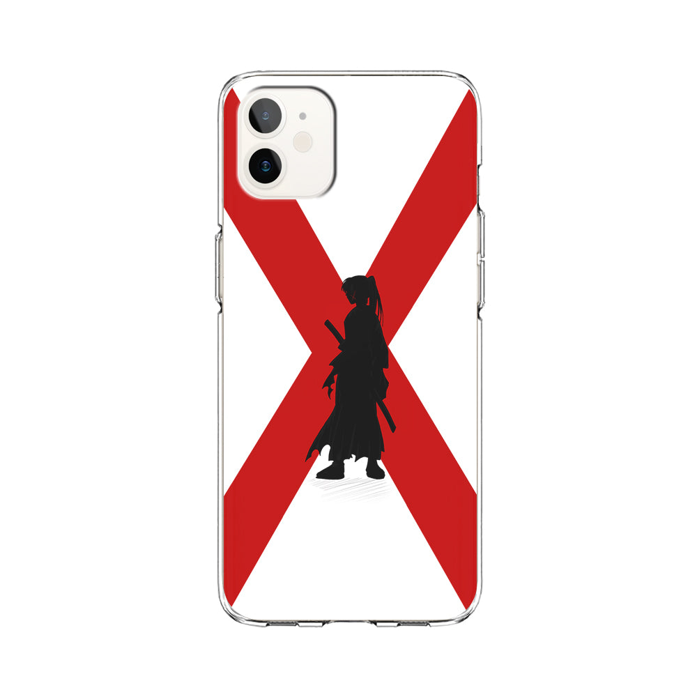 Samurai X Kenshin Silhouette iPhone 12 Mini Case-Phone Case-Clear Soft Case-Altracase