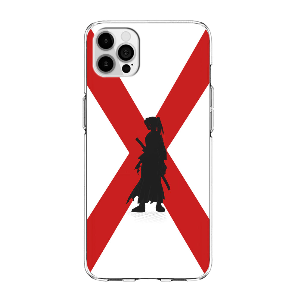 Samurai X Kenshin Silhouette iPhone 15 Pro Max Case-Phone Case-Clear Soft Case-Altracase