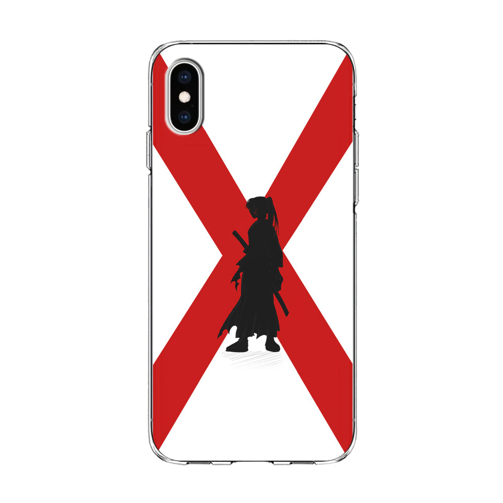 Samurai X Kenshin Silhouette iPhone X Case-Phone Case-Clear Soft Case-Altracase