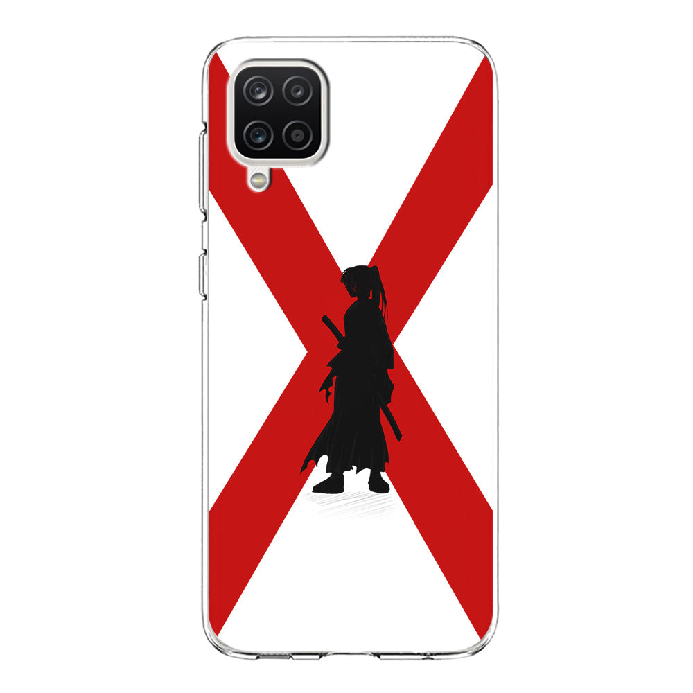 Samurai X Kenshin Silhouette Samsung Galaxy A12 Case-Phone Case-Clear Soft Case-Altracase