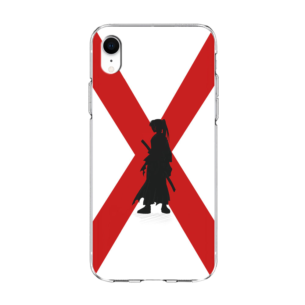 Samurai X Kenshin Silhouette iPhone XR Case-Phone Case-Clear Soft Case-Altracase