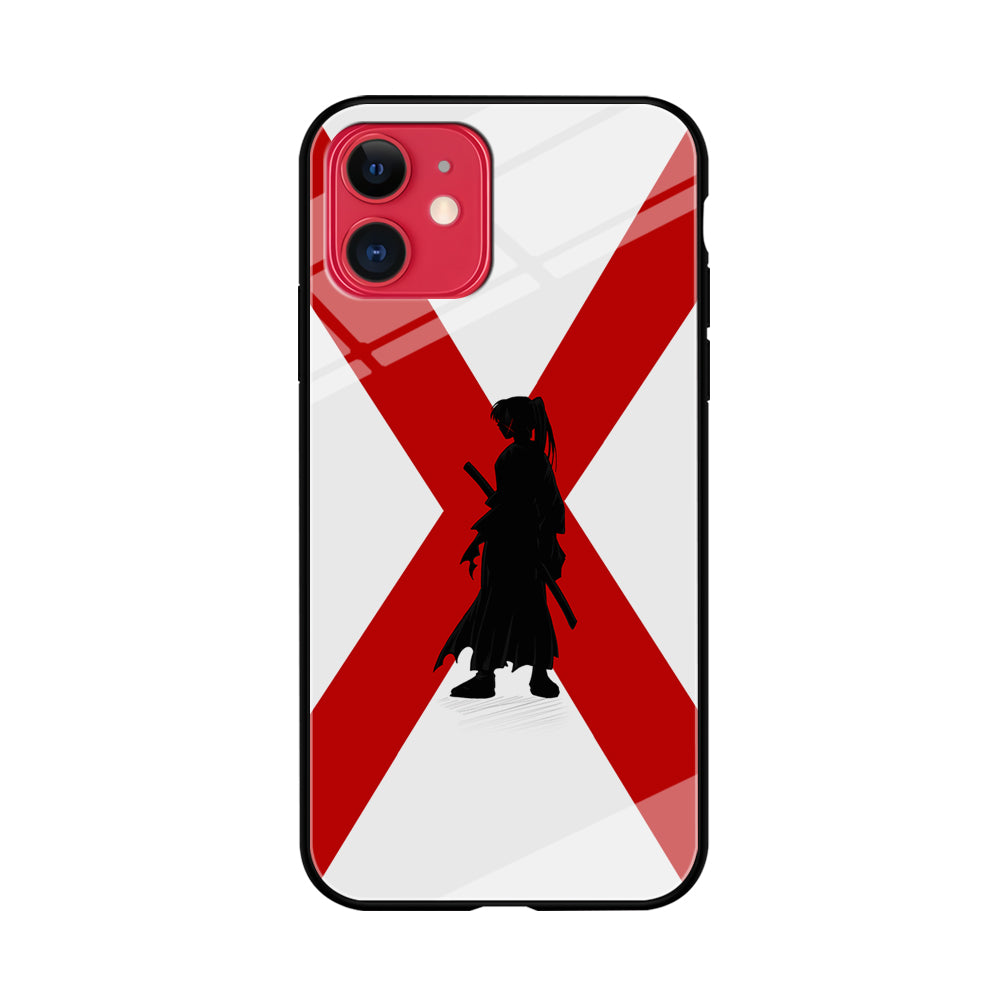 Samurai X Kenshin Silhouette iPhone 11 Case-Phone Case-Tempered Glass Case-Altracase