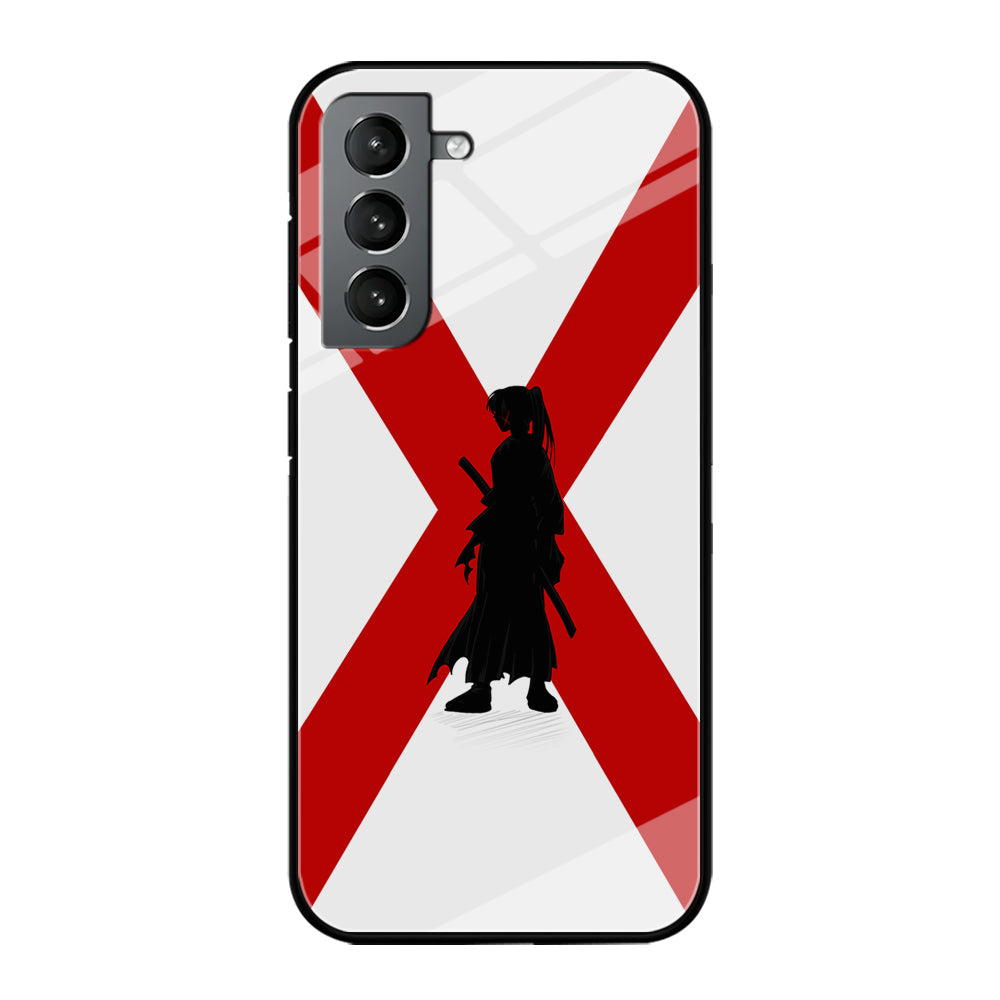 Samurai X Kenshin Silhouette Samsung Galaxy S23 Plus Case-Phone Case-Tempered Glass Case-Altracase