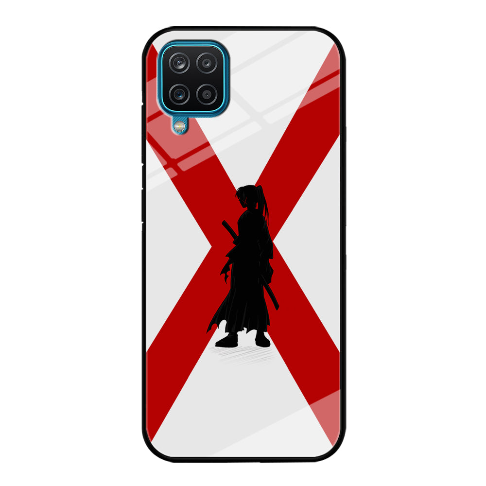 Samurai X Kenshin Silhouette Samsung Galaxy A12 Case-Phone Case-Tempered Glass Case-Altracase