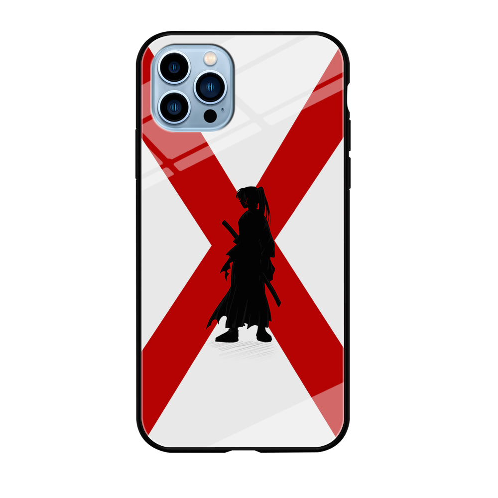 Samurai X Kenshin Silhouette iPhone 12 Pro Max Case-Phone Case-Tempered Glass Case-Altracase