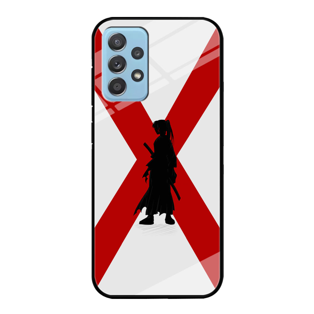 Samurai X Kenshin Silhouette Samsung Galaxy A72 Case-Phone Case-Tempered Glass Case-Altracase