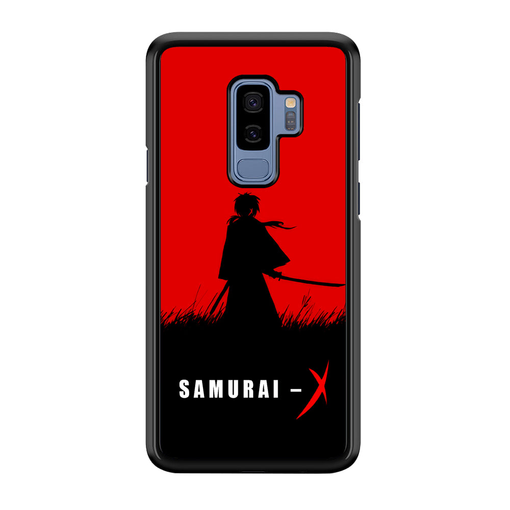 Samurai X Silhouette Poster Samsung Galaxy S9 Plus Case-Phone Case-Rubber Black (2D Case)-Altracase