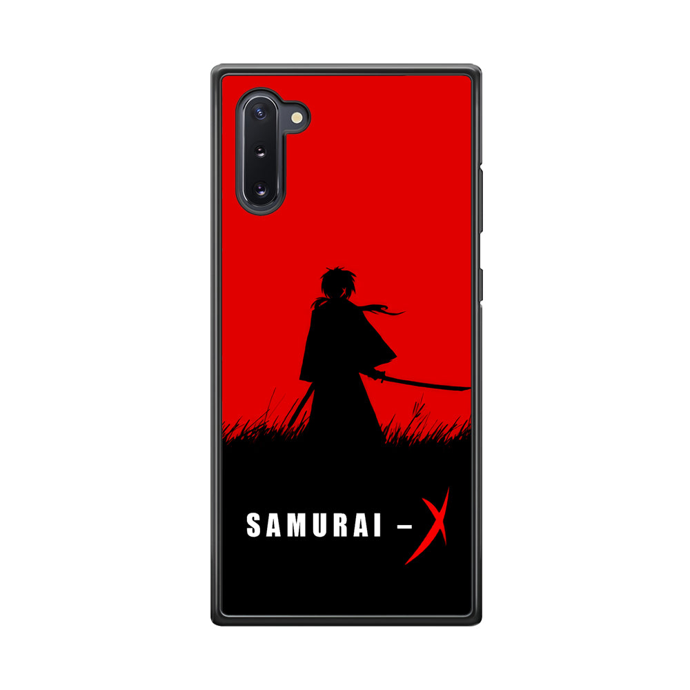 Samurai X Silhouette Poster Samsung Galaxy Note 10 Case-Phone Case-Rubber Black (2D Case)-Altracase