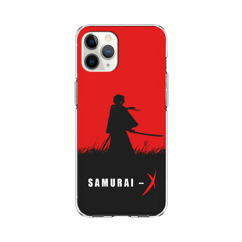 Samurai X Silhouette Poster iPhone 11 Pro Max Case-Phone Case-Clear Soft Case-Altracase