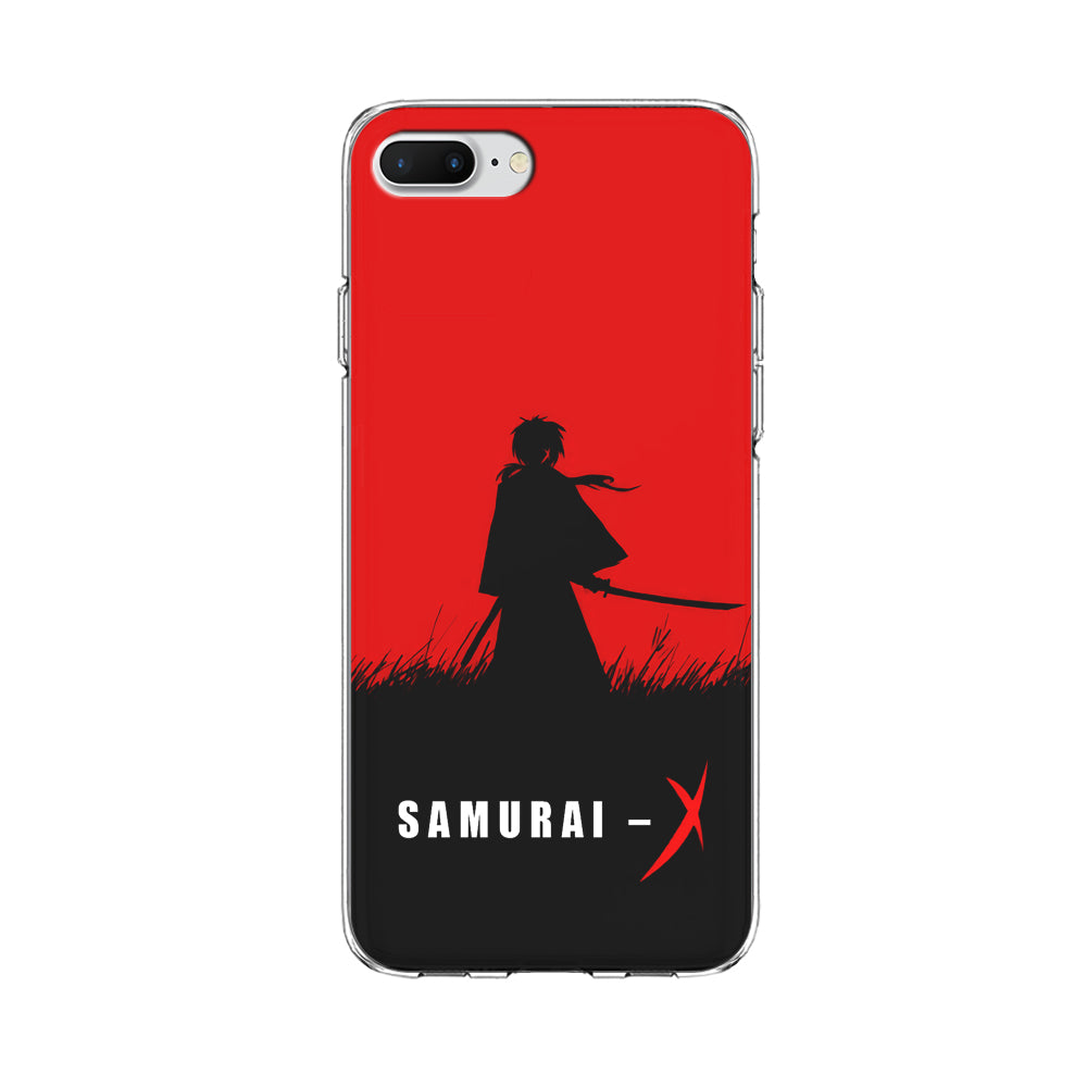 Samurai X Silhouette Poster iPhone 8 Plus Case-Phone Case-Clear Soft Case-Altracase