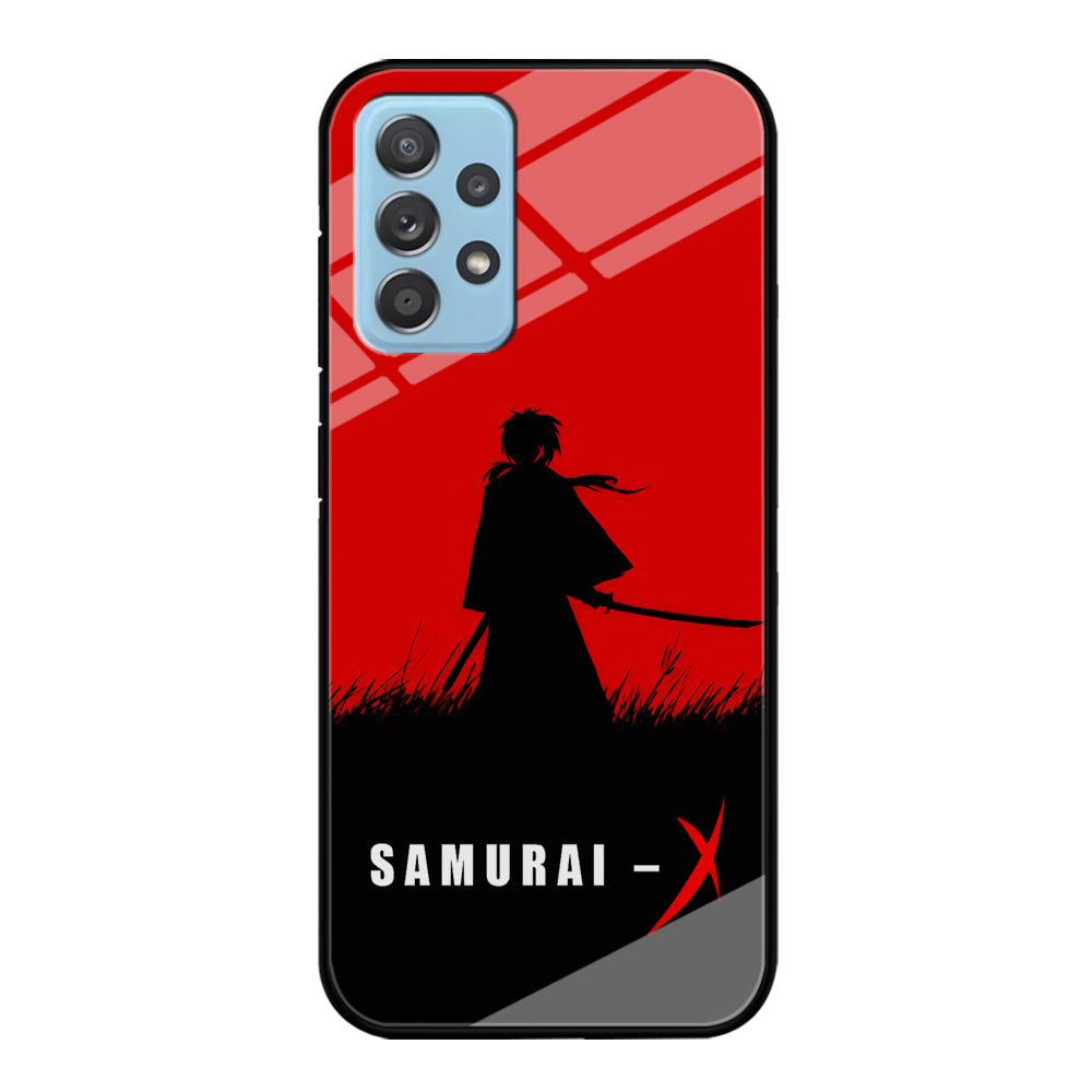 Samurai X Silhouette Poster Samsung Galaxy A72 Case-Phone Case-Tempered Glass Case-Altracase