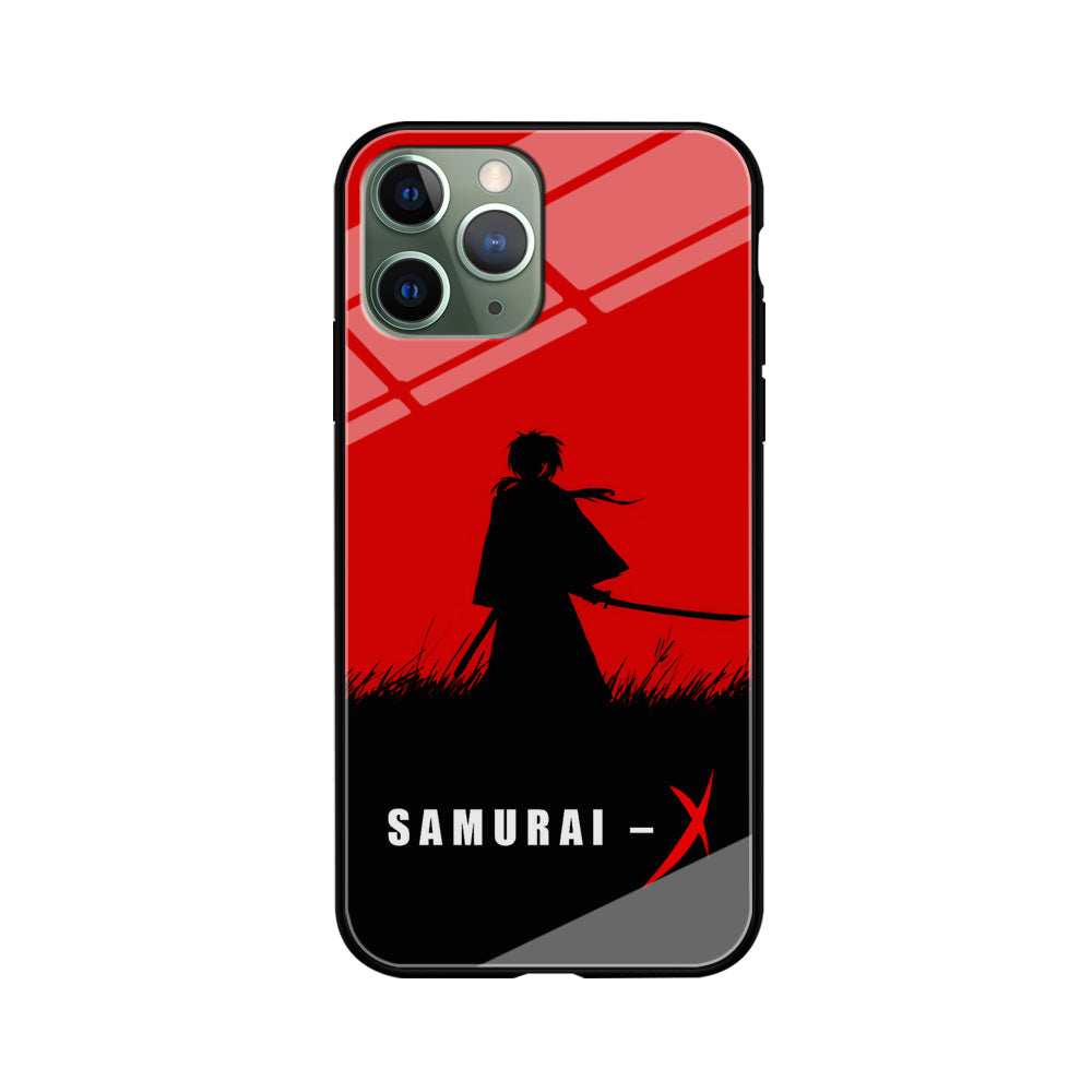 Samurai X Silhouette Poster iPhone 11 Pro Case-Phone Case-Tempered Glass Case-Altracase