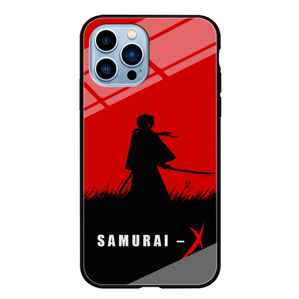 Samurai X Silhouette Poster iPhone 15 Pro Case-Phone Case-Tempered Glass Case-Altracase