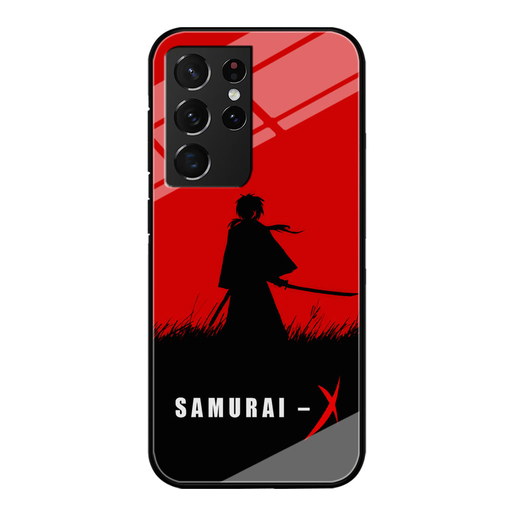 Samurai X Silhouette Poster Samsung Galaxy S24 Ultra Case-Phone Case-Tempered Glass Case-Altracase