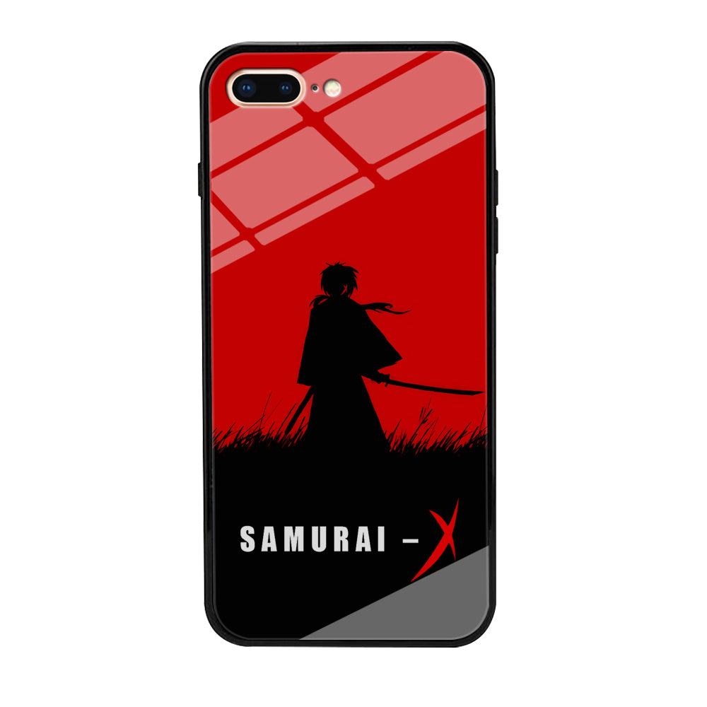 Samurai X Silhouette Poster iPhone 8 Plus Case-Phone Case-Tempered Glass Case-Altracase