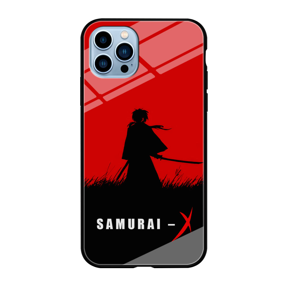 Samurai X Silhouette Poster iPhone 12 Pro Max Case-Phone Case-Tempered Glass Case-Altracase