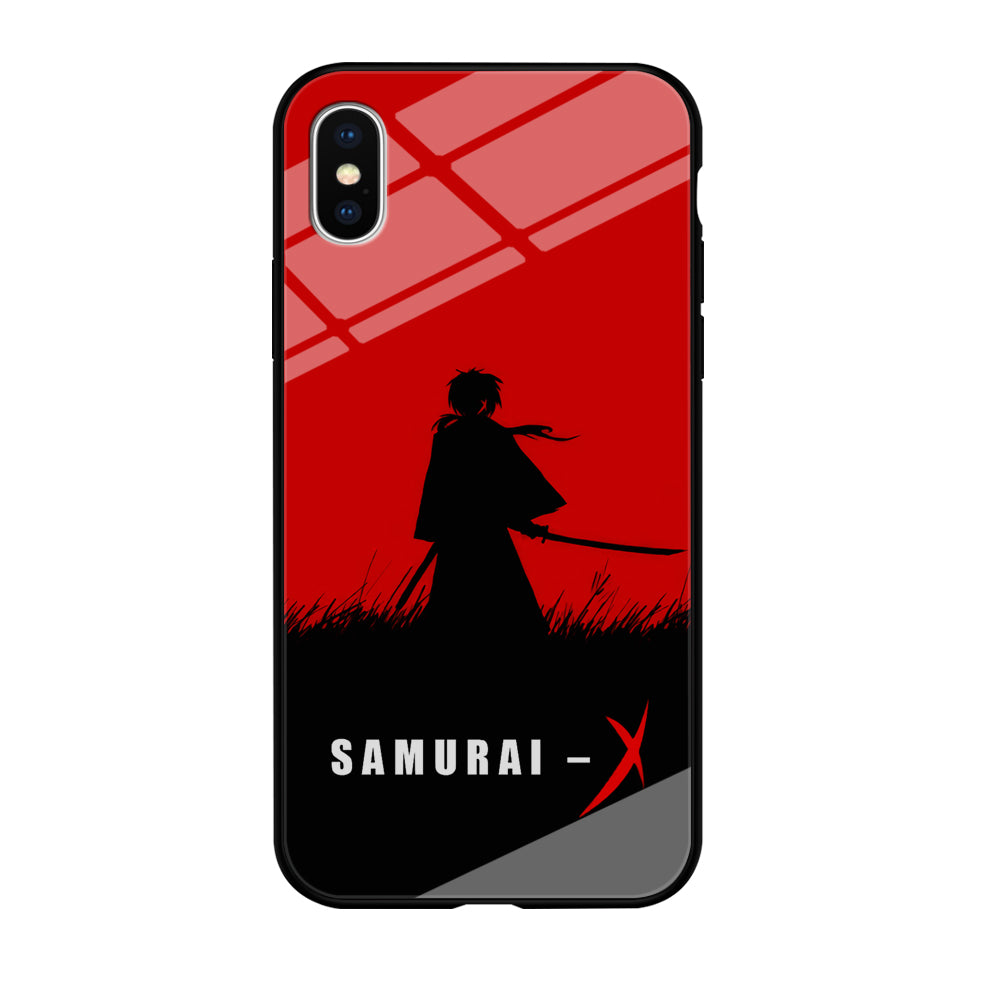 Samurai X Silhouette Poster iPhone Xs Case-Phone Case-Tempered Glass Case-Altracase