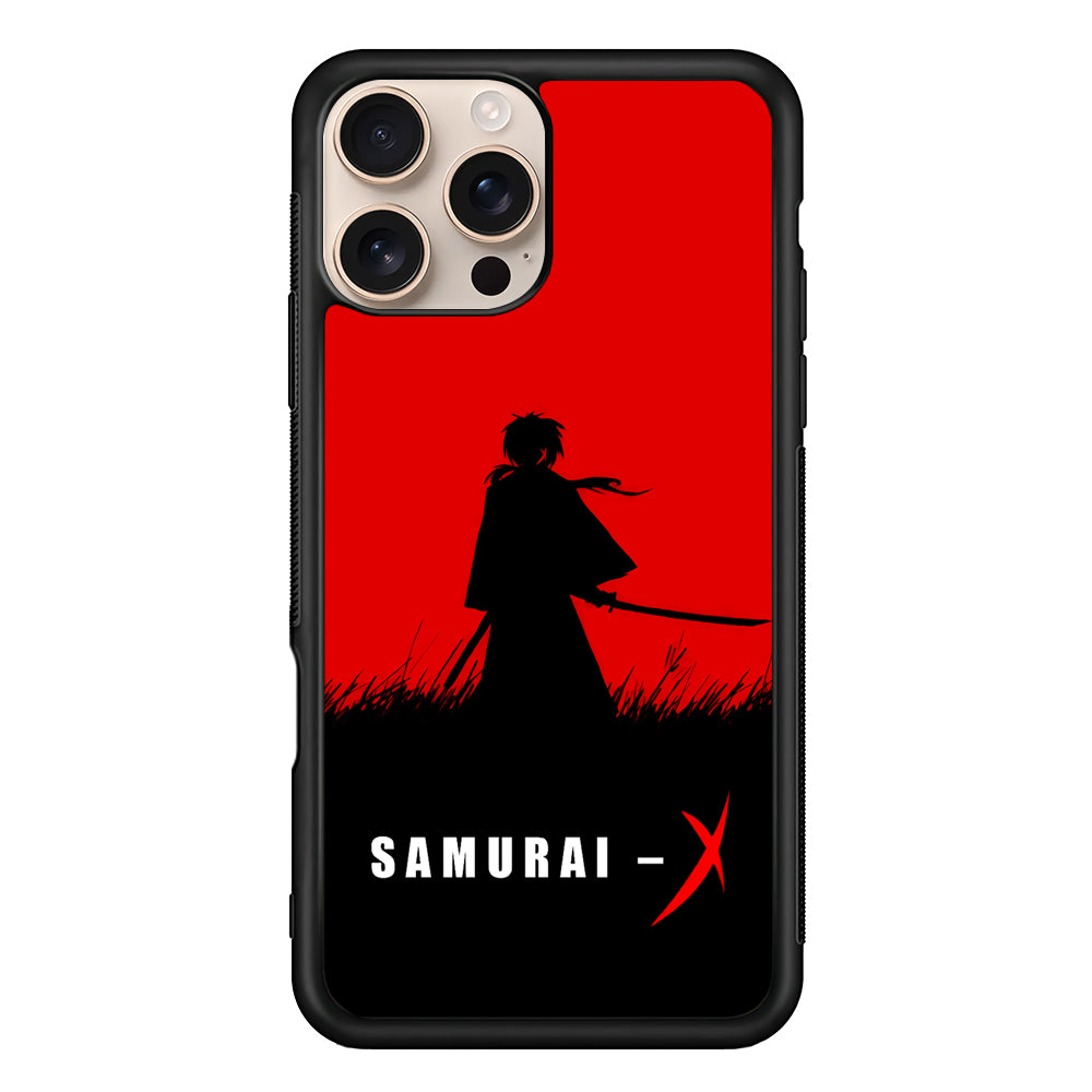 Samurai X Silhouette Poster iPhone 16 Pro Case - Altracase